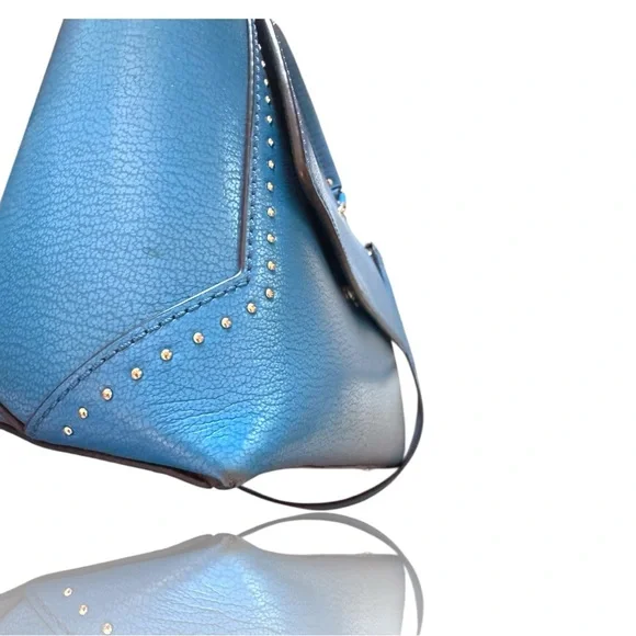 Henri Bendel Stanton Studded Top Handle Satchel Multiway Bag - Picture 7 of 12